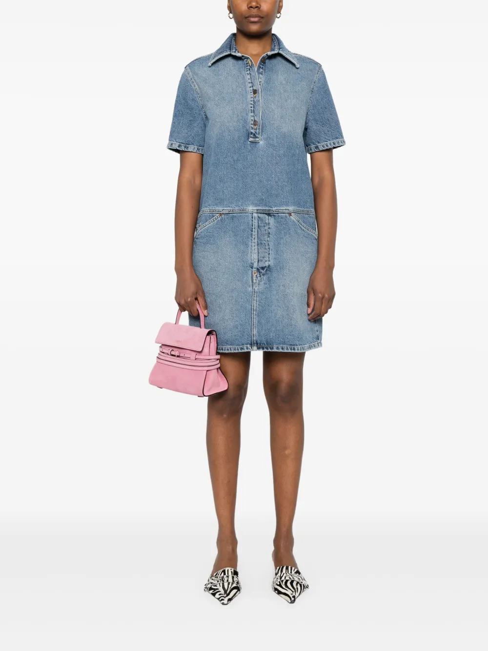 Moschino Denim mini-jurk - Blauw