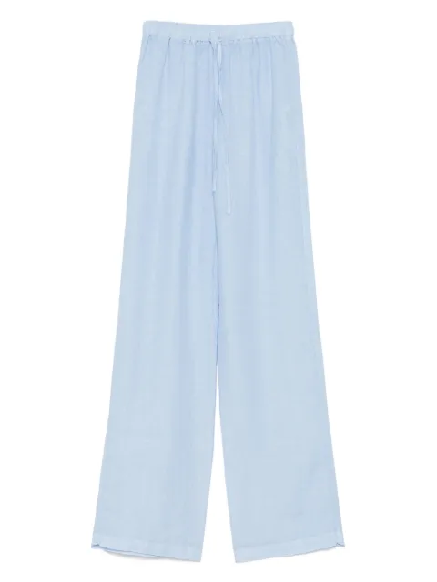 120% Lino pantalones con bolsillos