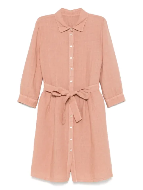 120% Lino vestido corto de lino