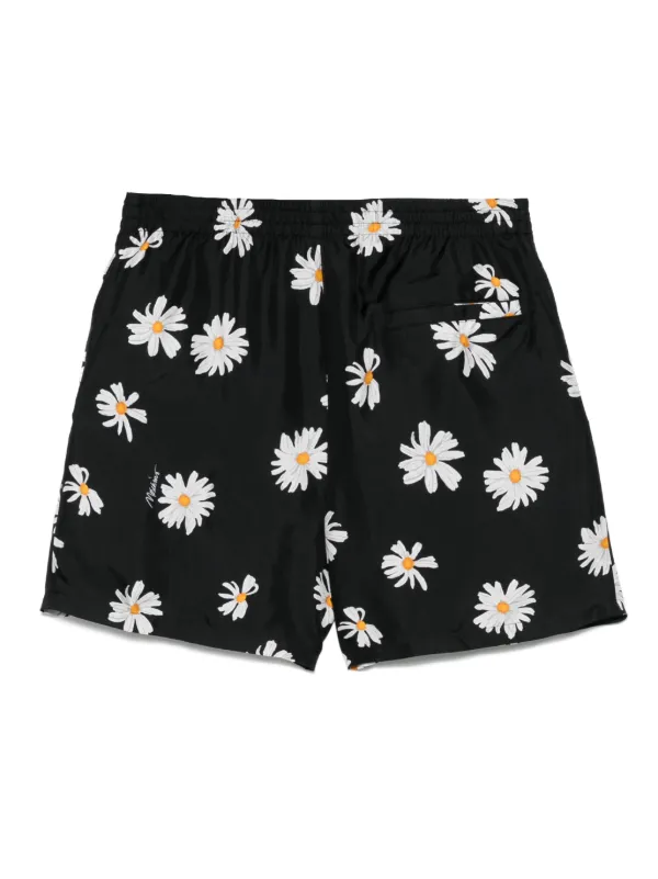 ショートパンツ Moschino Silk Boxer Shorts Moschino プリント シルクショートパンツ | ブラック | FARFETCH JP