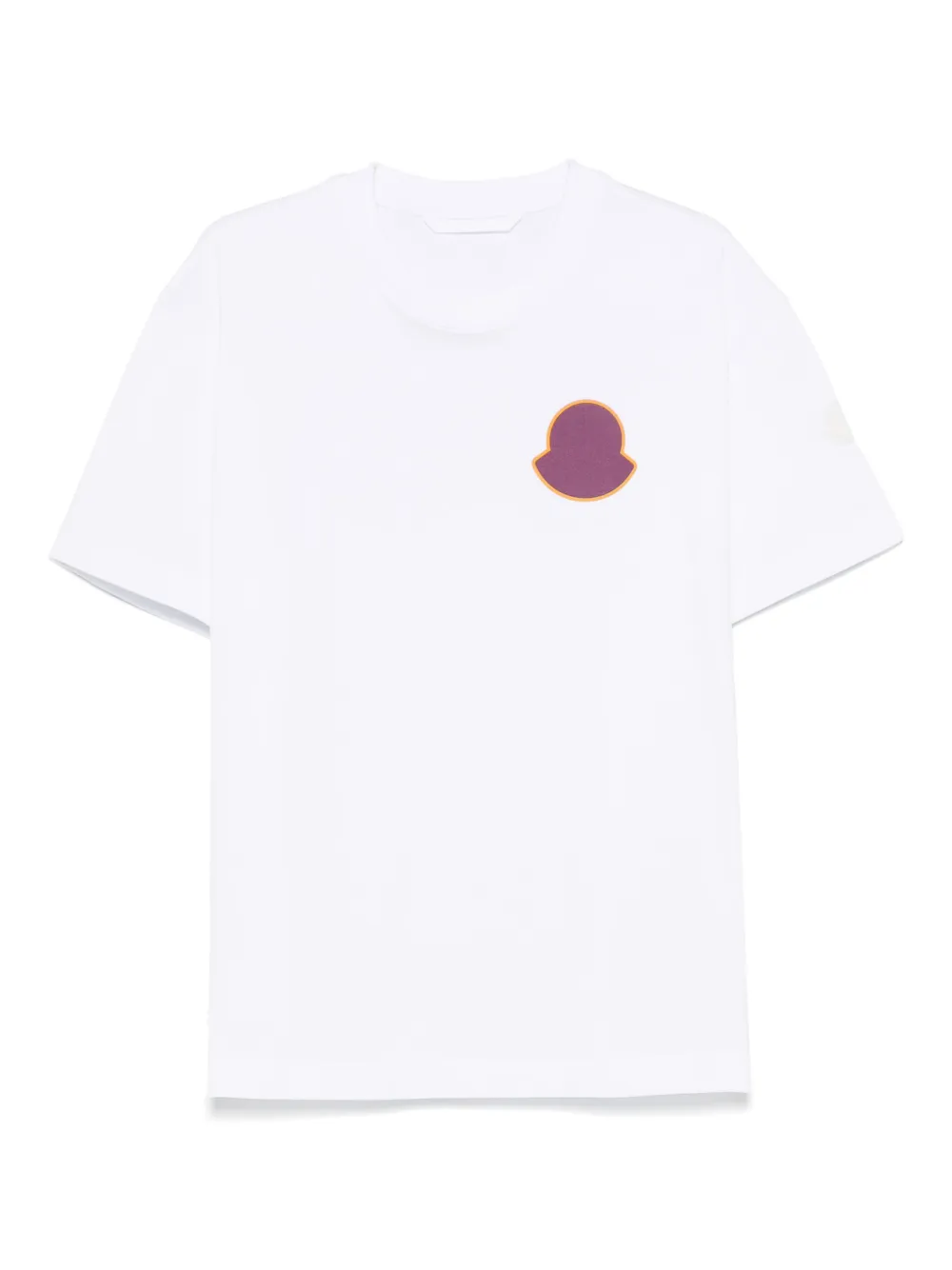 Moncler logo-patch T-shirt Wit