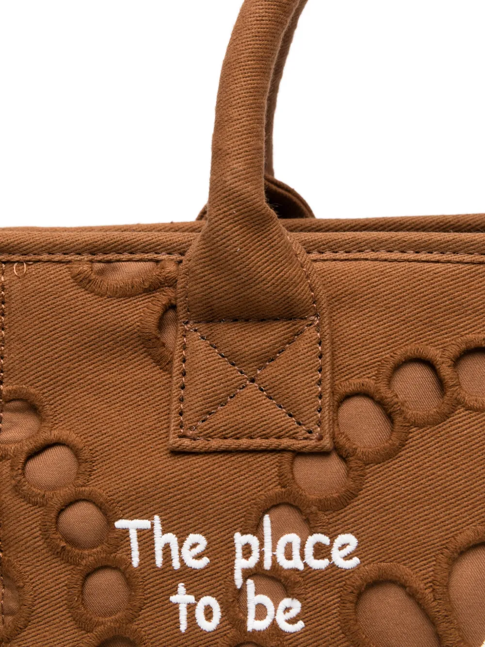 MC2 Saint Barth logo-embroidered cotton tote bag - Bruin
