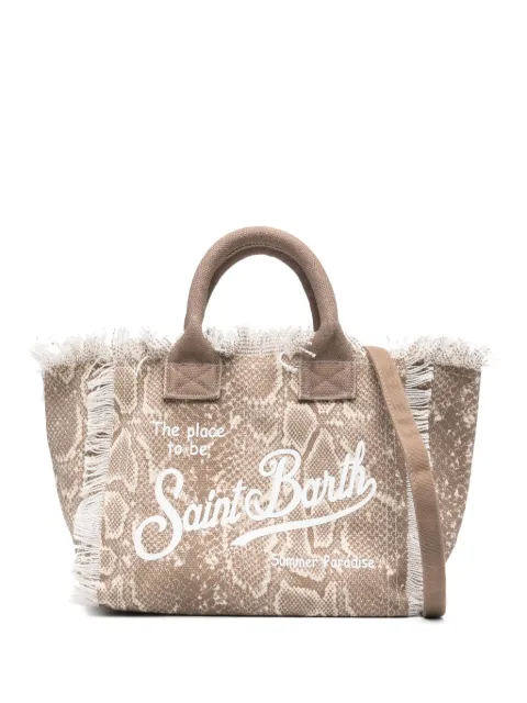 MC2 Saint Barth logo-embroidered cotton tote bag