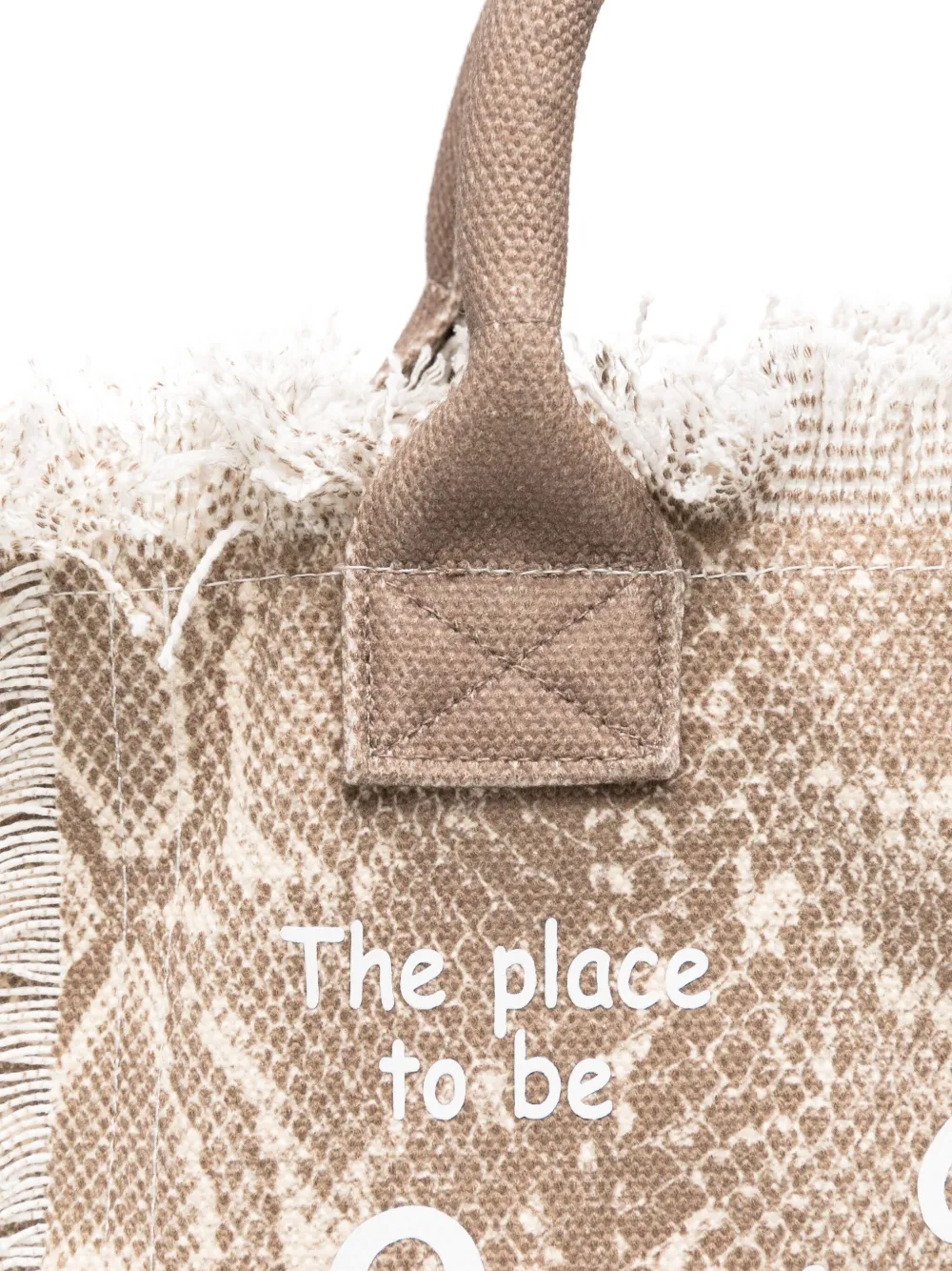 MC2 Saint Barth logo-embroidered cotton tote bag - Bruin