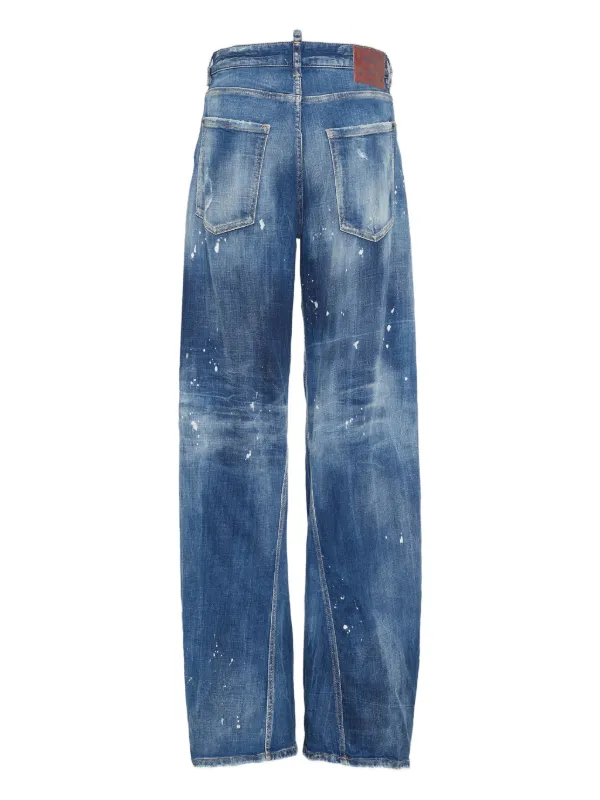 DSQUARED2 ダメージ ジーンズ | ブルー | FARFETCH JP