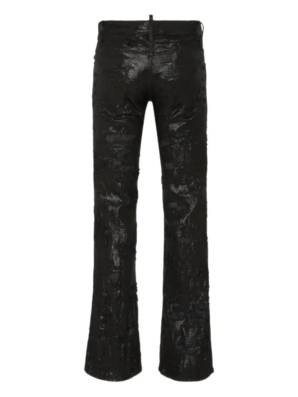 DSQUARED2 Disco Wash Sharpei ブーツカットジーンズ | ブラック 