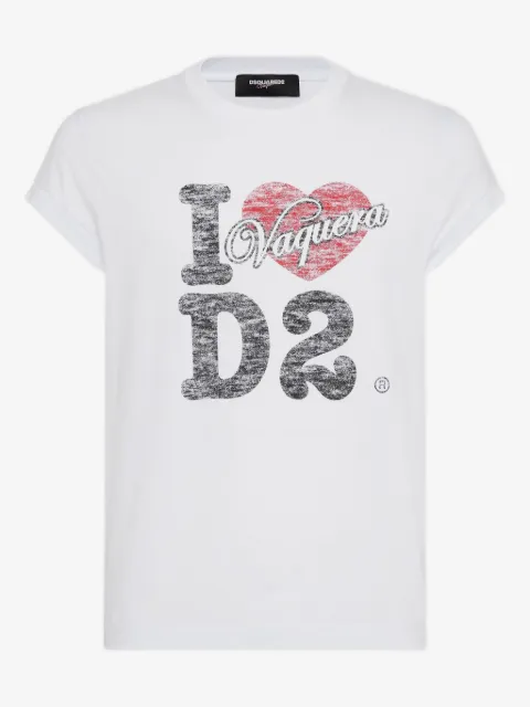 DSQUARED2 그래픽 로고 티셔츠