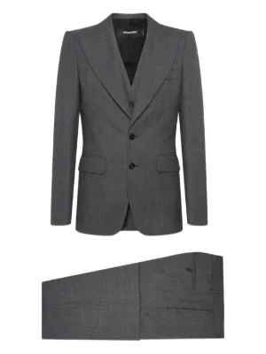 Dolce & Gabbana ストライプ スーツ | グレー | FARFETCH JP