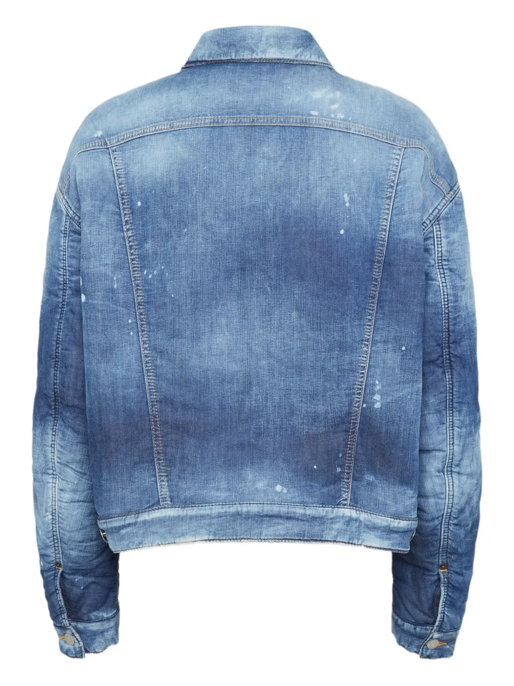 DSQUARED2 Spijkerjack met verwassen-effect Blauw