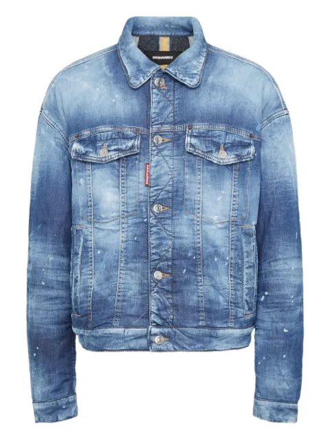 DSQUARED2 Ausgeblichene Jeansjacke