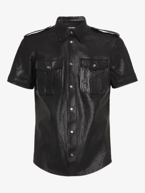 DSQUARED2 leather shirt