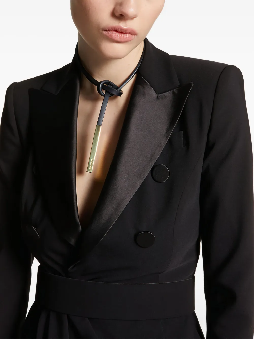 Dsquared2 Double-breasted Mini Dress In Black