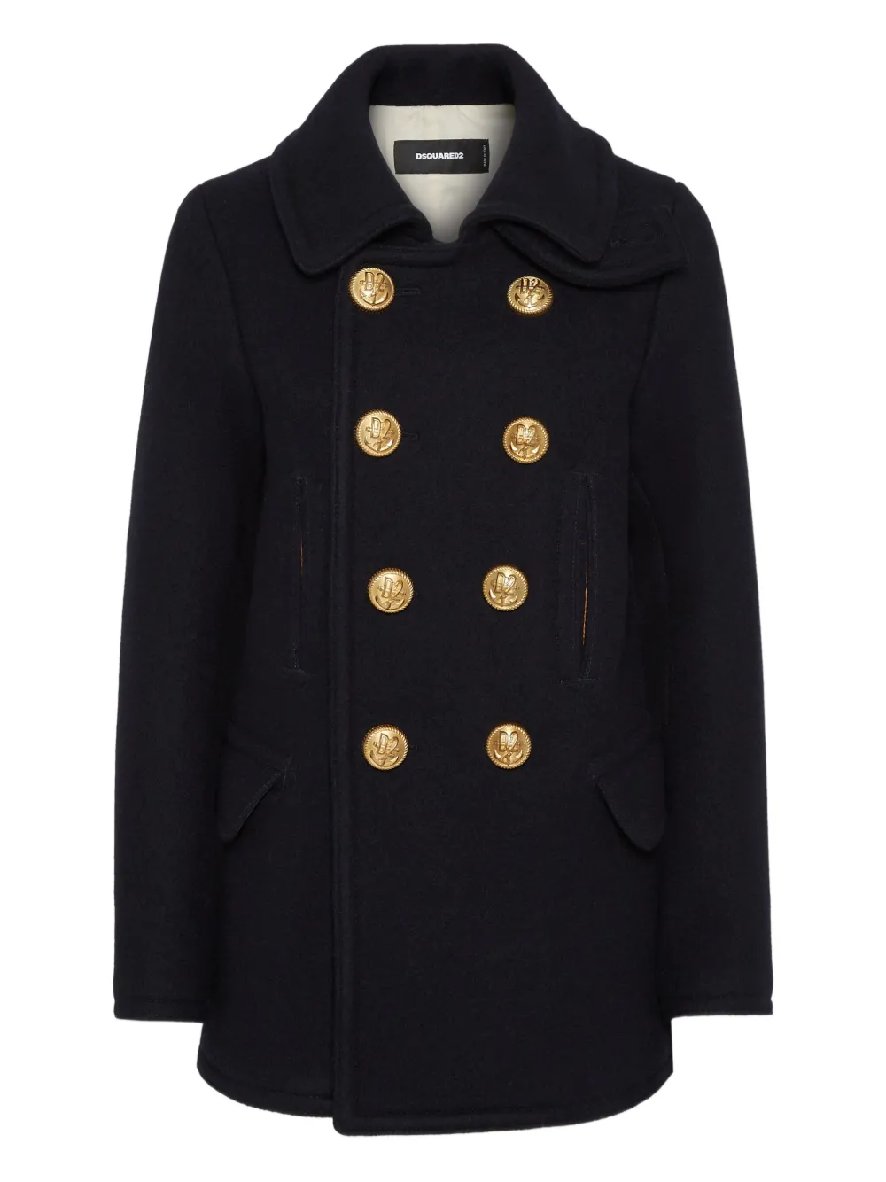 DSQUARED2 Jas met dubbele rij knopen Zwart