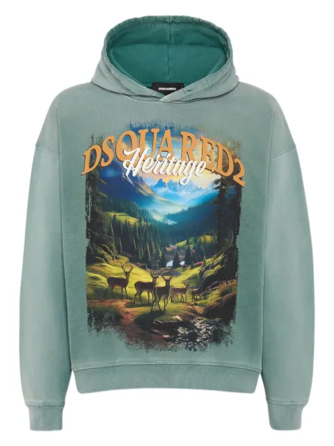 DSQUARED2 printed hoodie