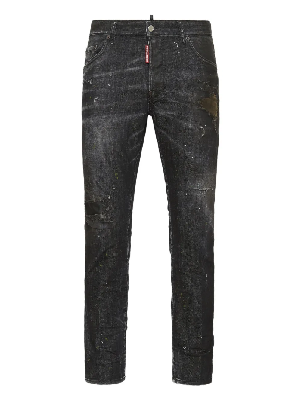 DSQUARED2 Nirvana Wash skater jeans Zwart