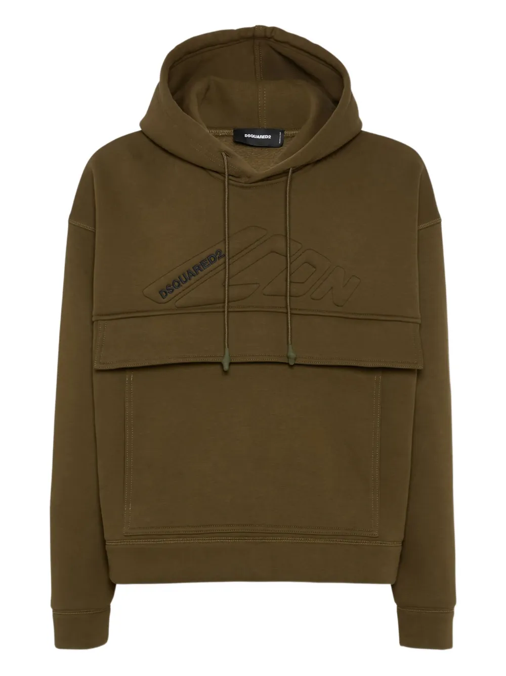 DSQUARED2 logo hoodie | Green | Image 1