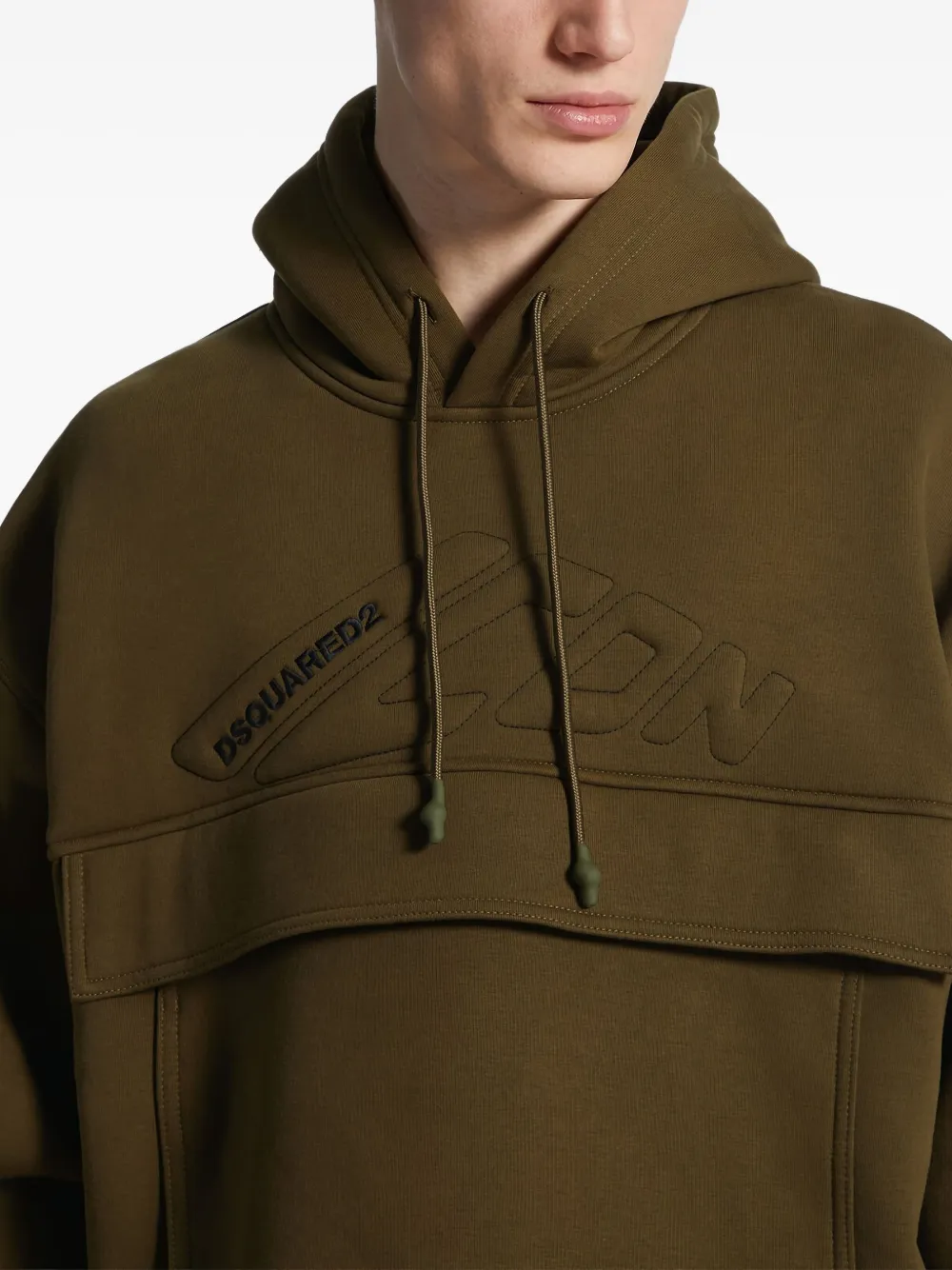 Dsquared2 Logo Hoodie In Gray