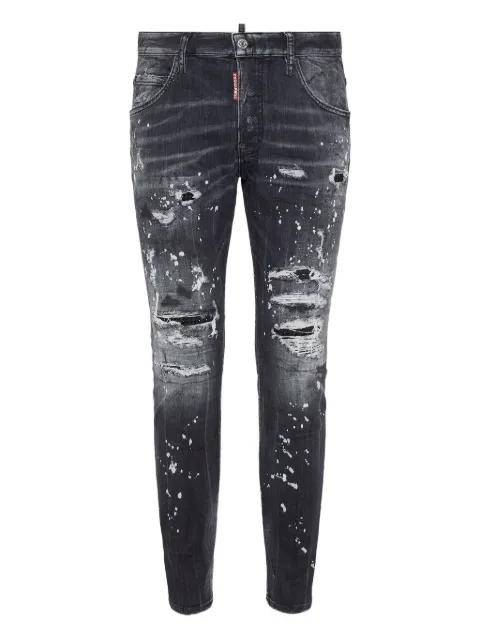 DSQUARED2 Diamond Skater paint-splatter distressed jeans