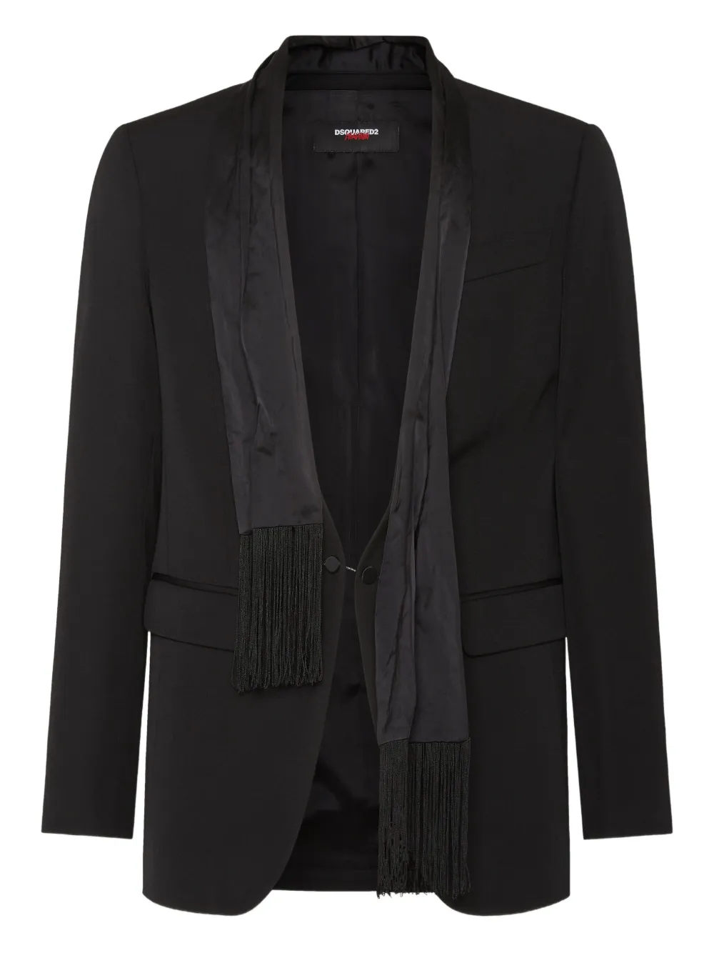 DSQUARED2 blazer con mascada en colaboración con Magliano | negro | Image 1