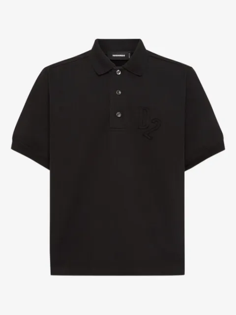 DSQUARED2 playera tipo polo con logo bordado