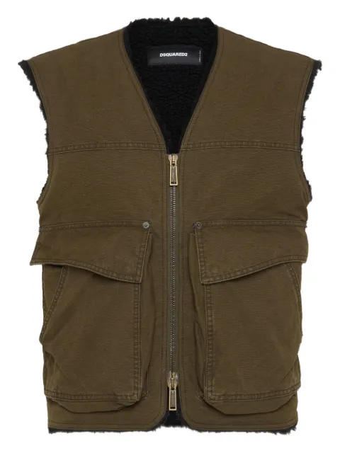 DSQUARED2 Weste mit Logo-Stickerei
