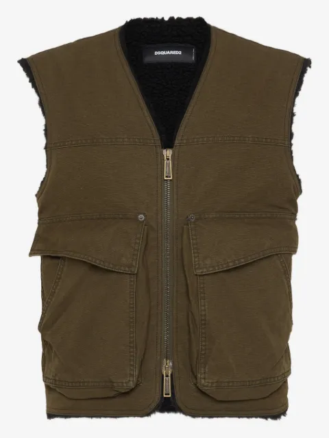 DSQUARED2 logo-embroidered gilet