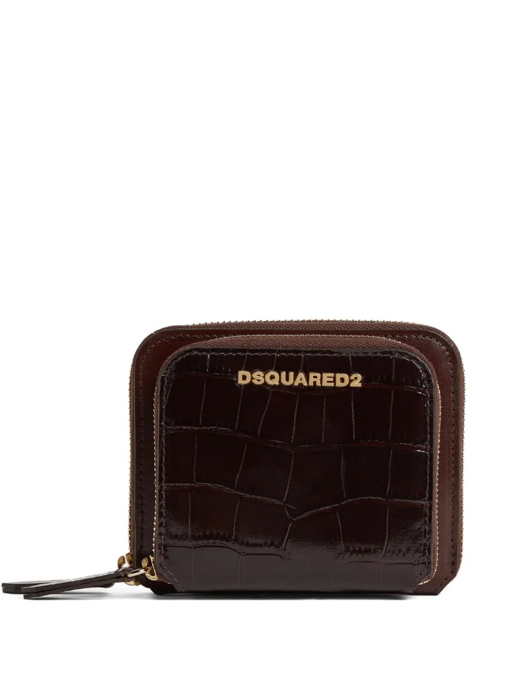 Dsquared2 Leather Wallet In Brown