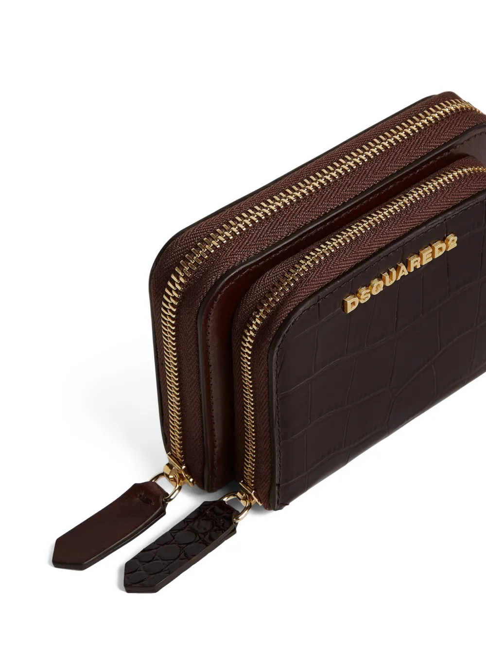 Dsquared2 Leather Wallet In Brown