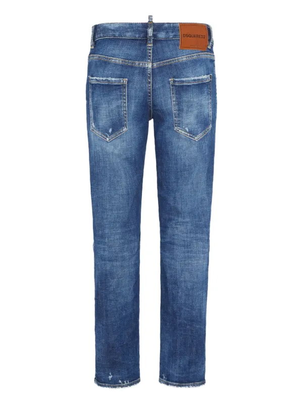 DSQUARED2 ロゴパッチ ジーンズ