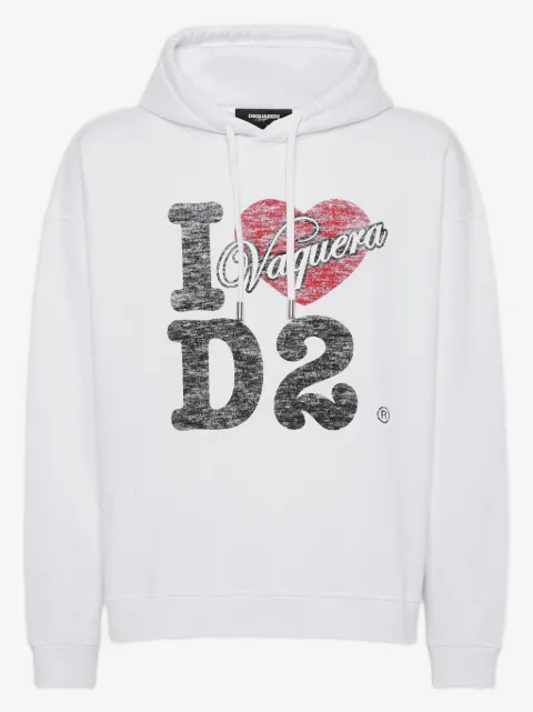 DSQUARED2 Vaquera Destroyed Relax-Fit hoodie