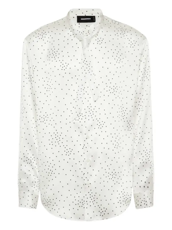 dsquared dress shirt Dsquared2 Men's Sheer Beaded Evening Shirt