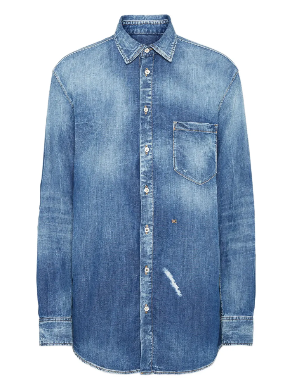 DSQUARED2 Denim blouse Blauw