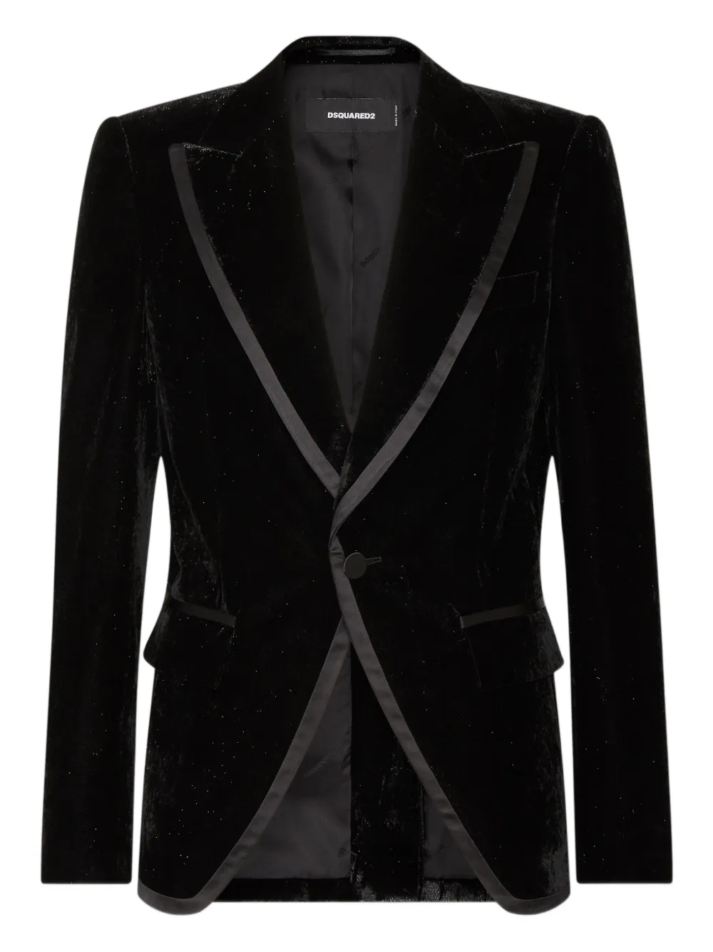 DSQUARED2 velvet blazer | Black | Image 1