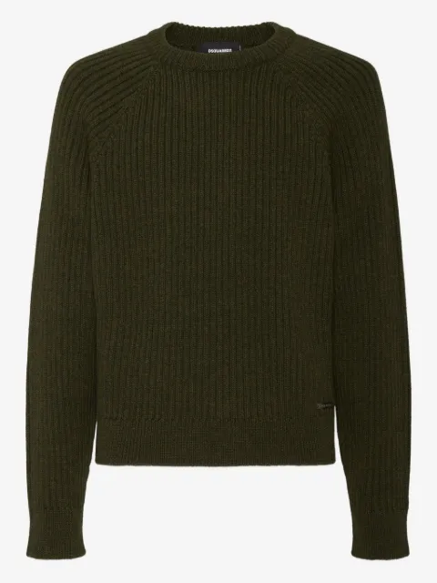 DSQUARED2 pull en maille côtelé