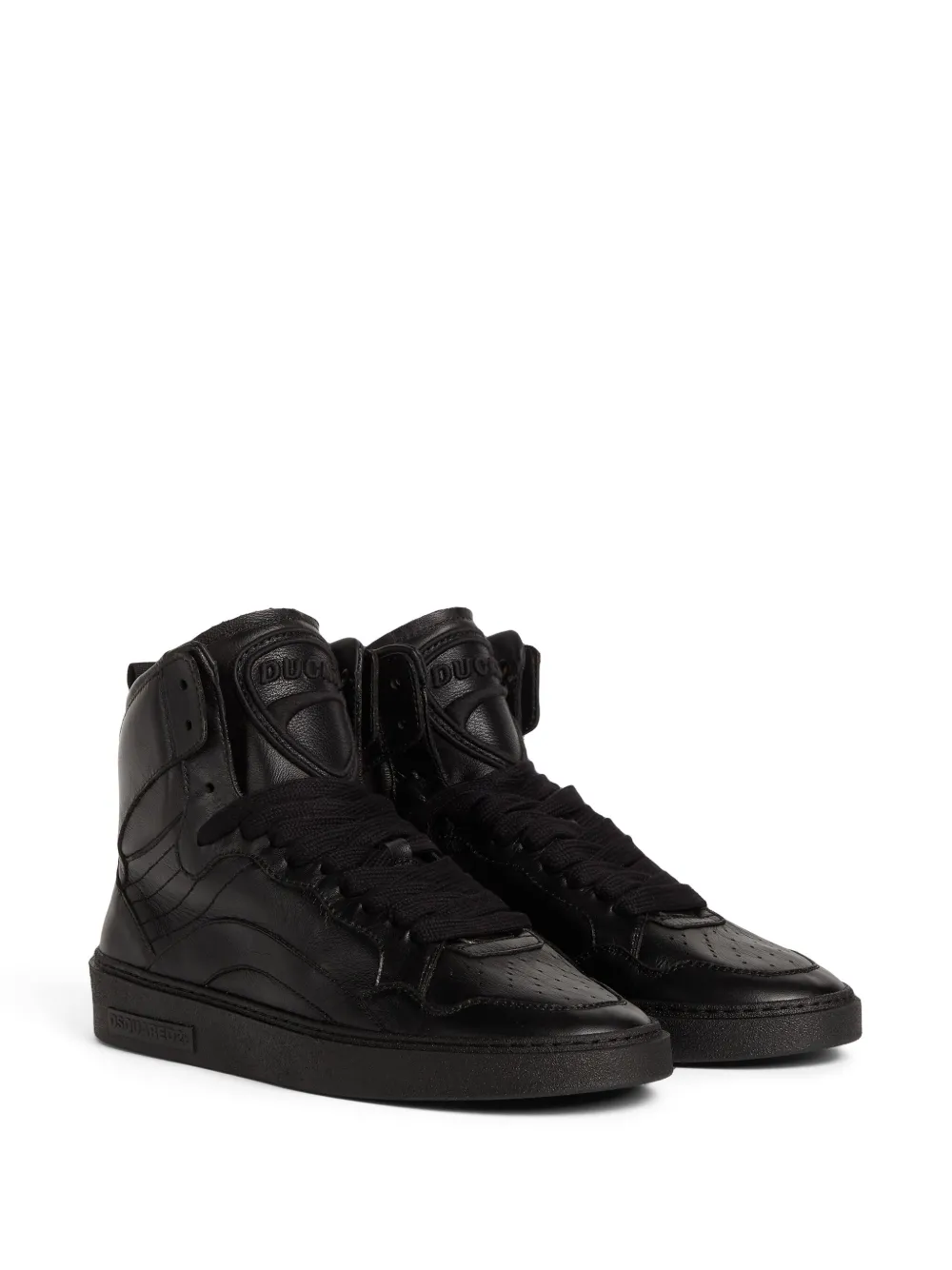 DSQUARED2 leather sneakers Black