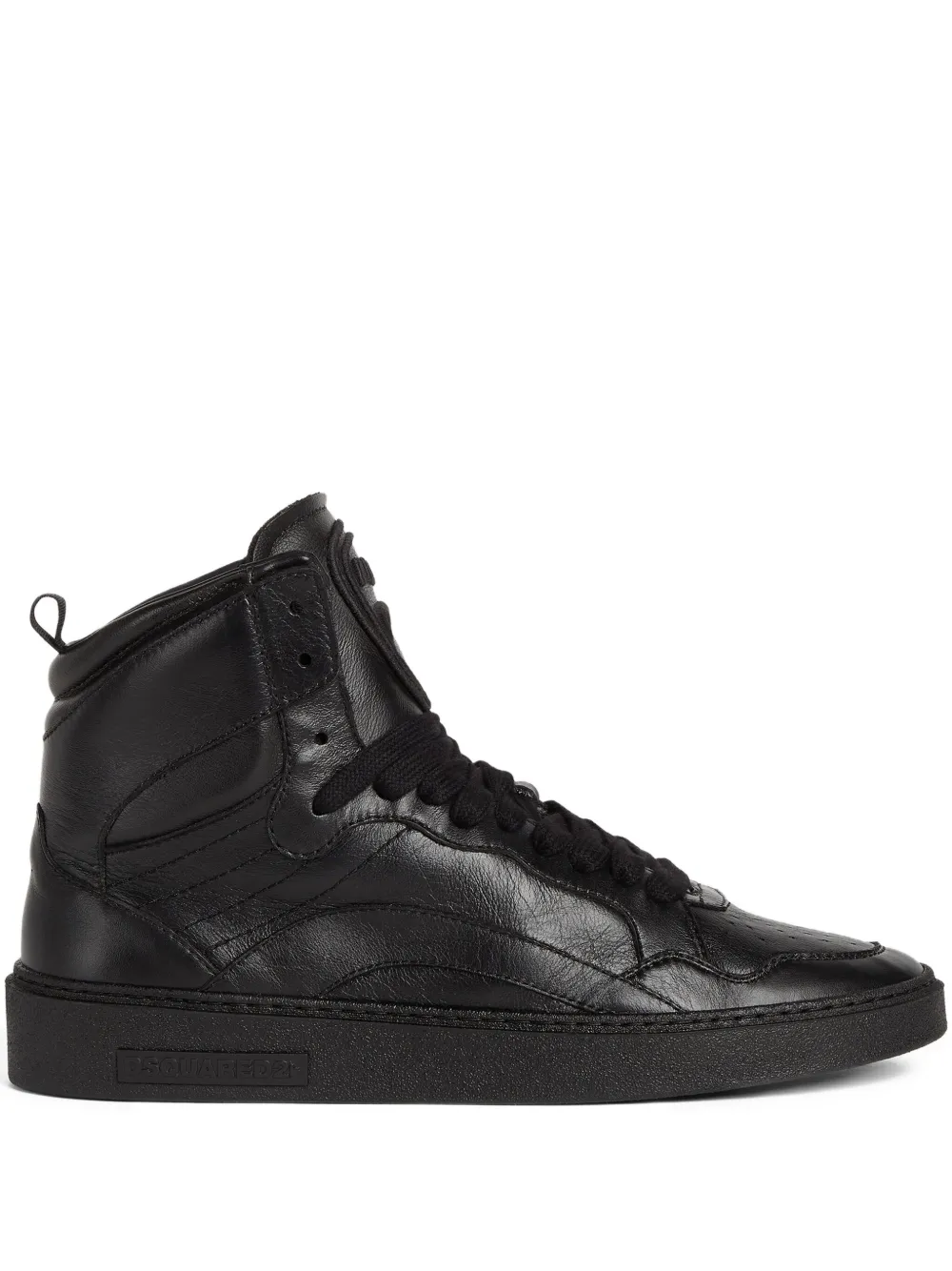 DSQUARED2 leather sneakers Black