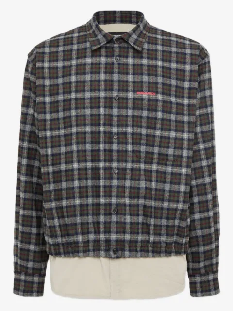 DSQUARED2 camisa con doble blusón