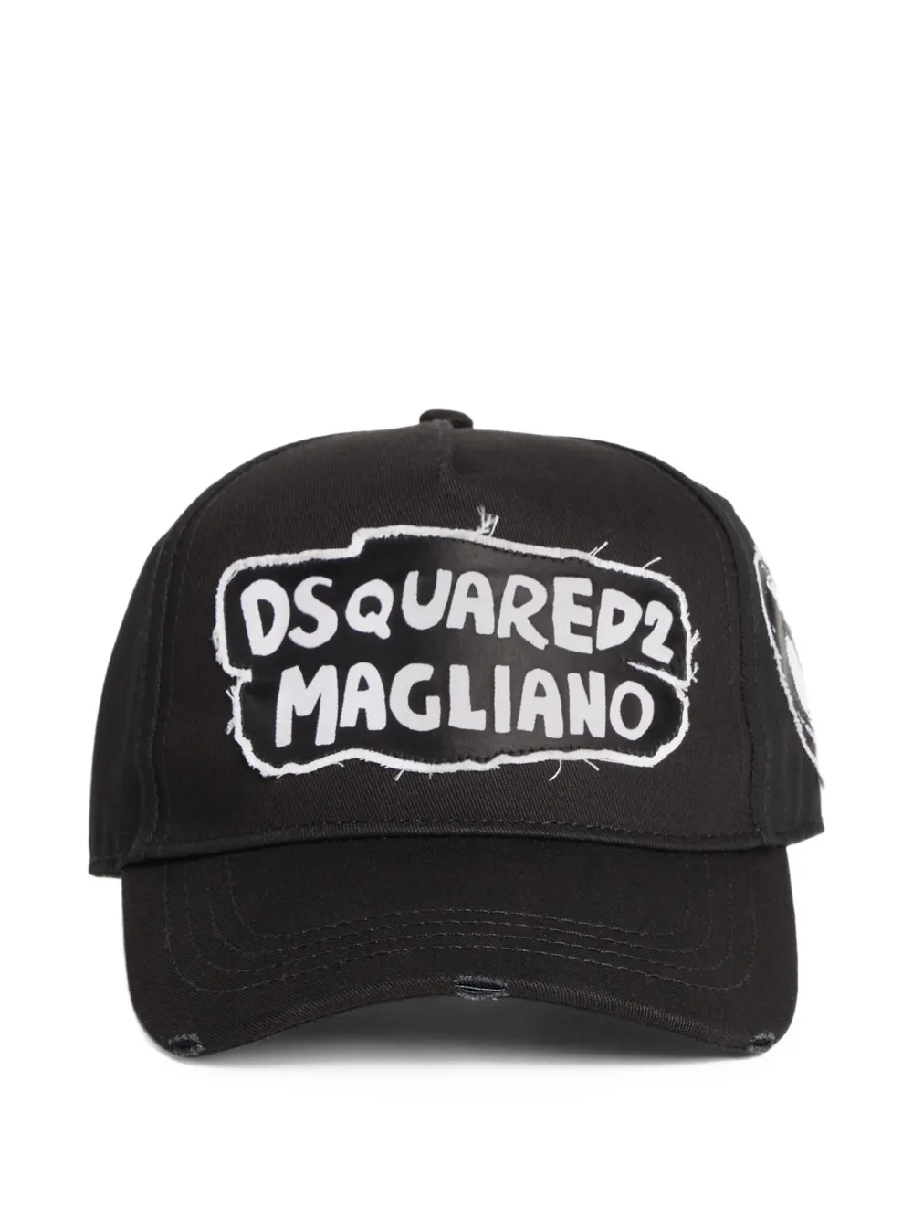 Dsquared2 X Magliano Logo Baseball Cap In Black