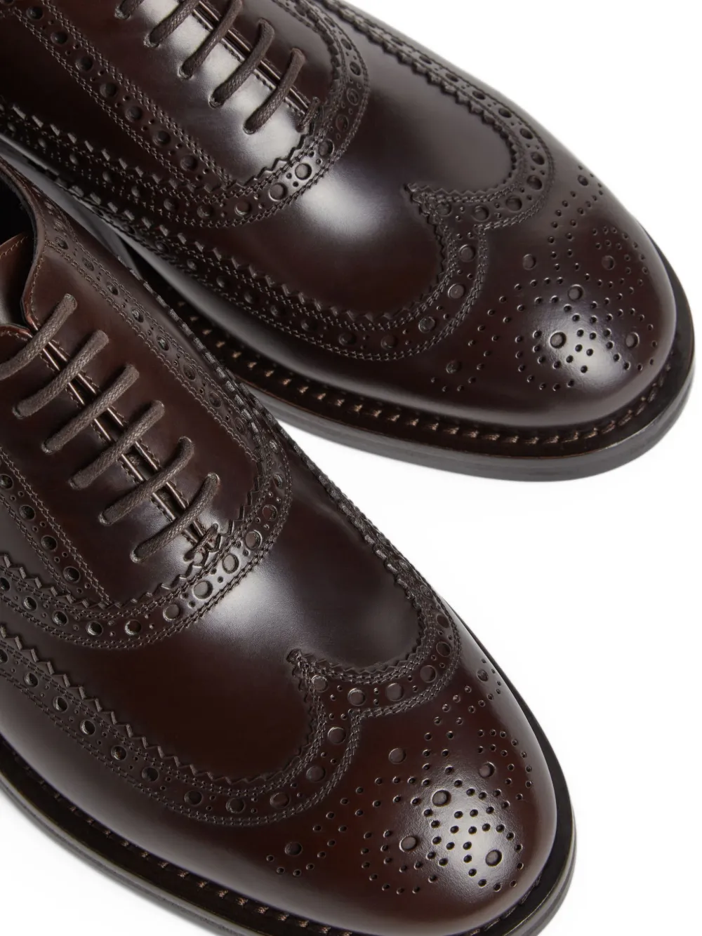 DSQUARED2 leather Oxford shoes Brown