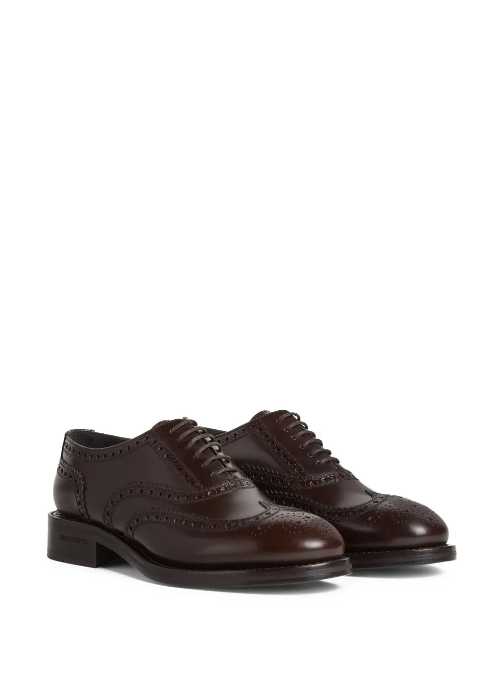 DSQUARED2 leather Oxford shoes Brown