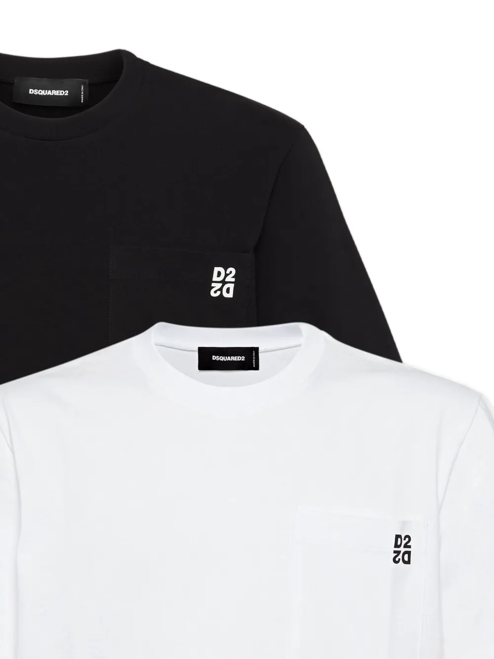 DSQUARED2 Twee jersey T-shirts Wit