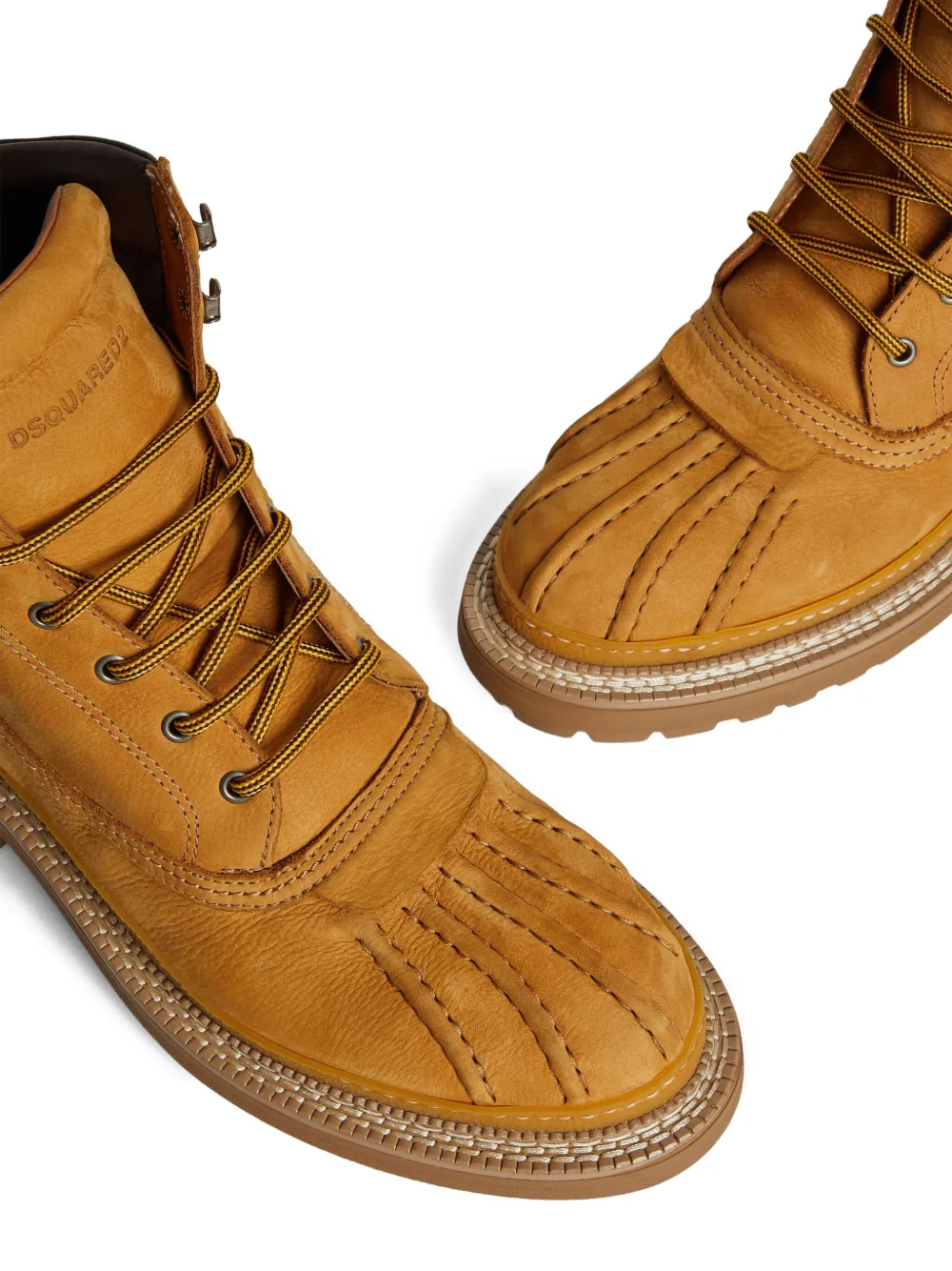 Dsquared2 Army Combat Boots In Orange