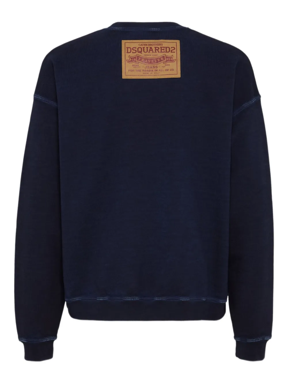 DSQUARED2 Sweater met logopatch Blauw