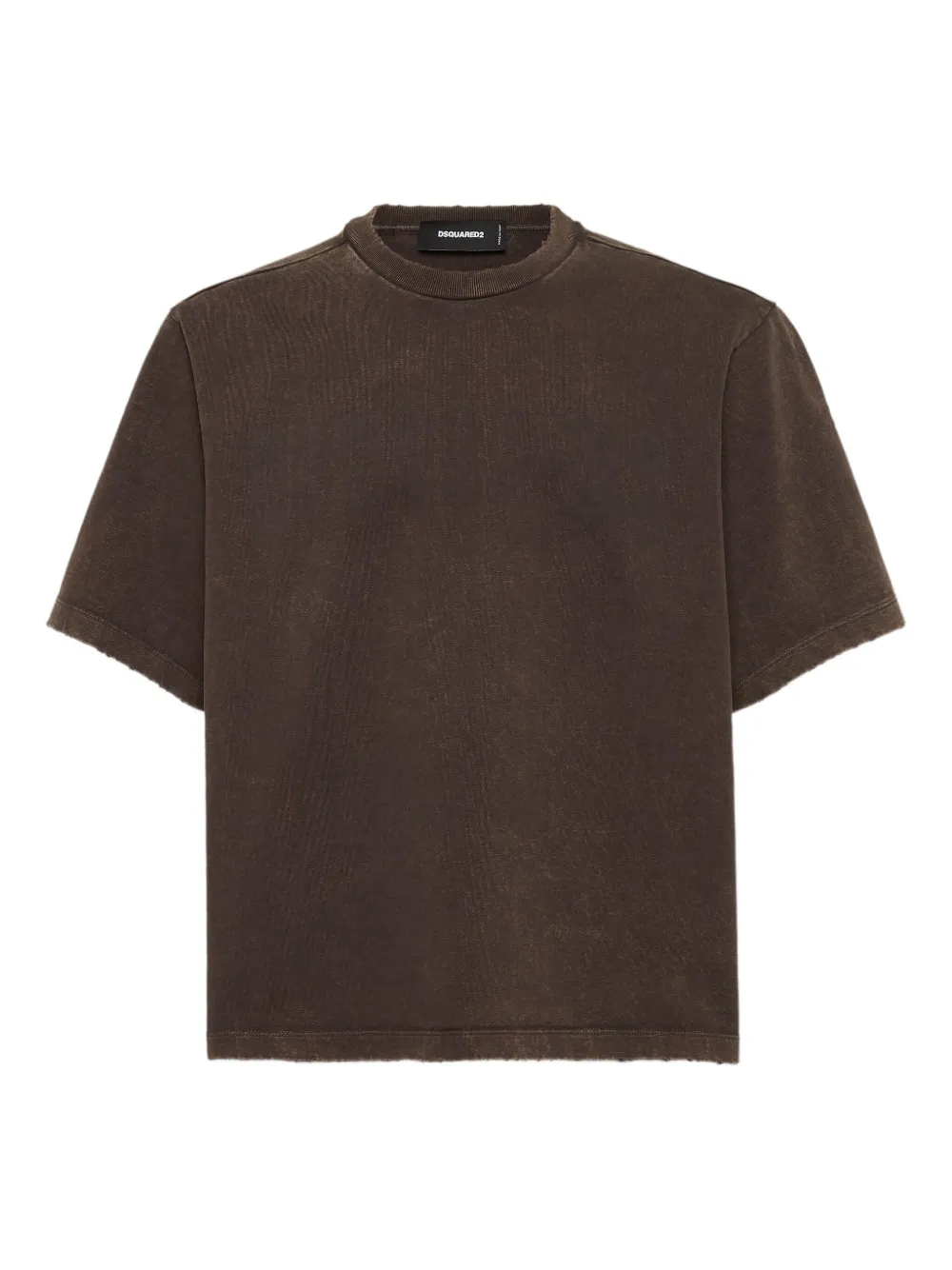 DSQUARED2 Raw Edge T-shirt | Brown | Image 1
