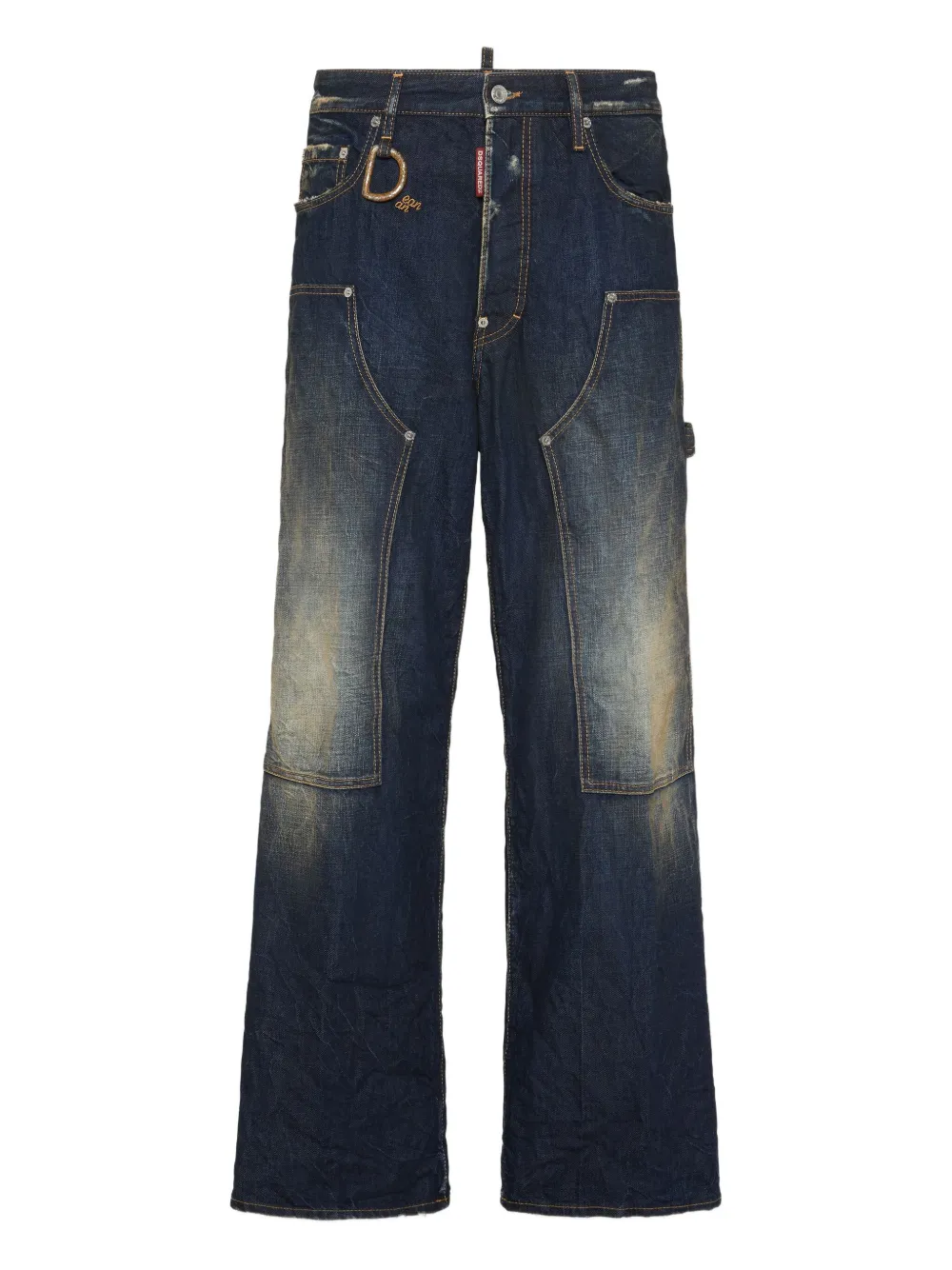 DSQUARED2 Jeans met vlakken Blauw