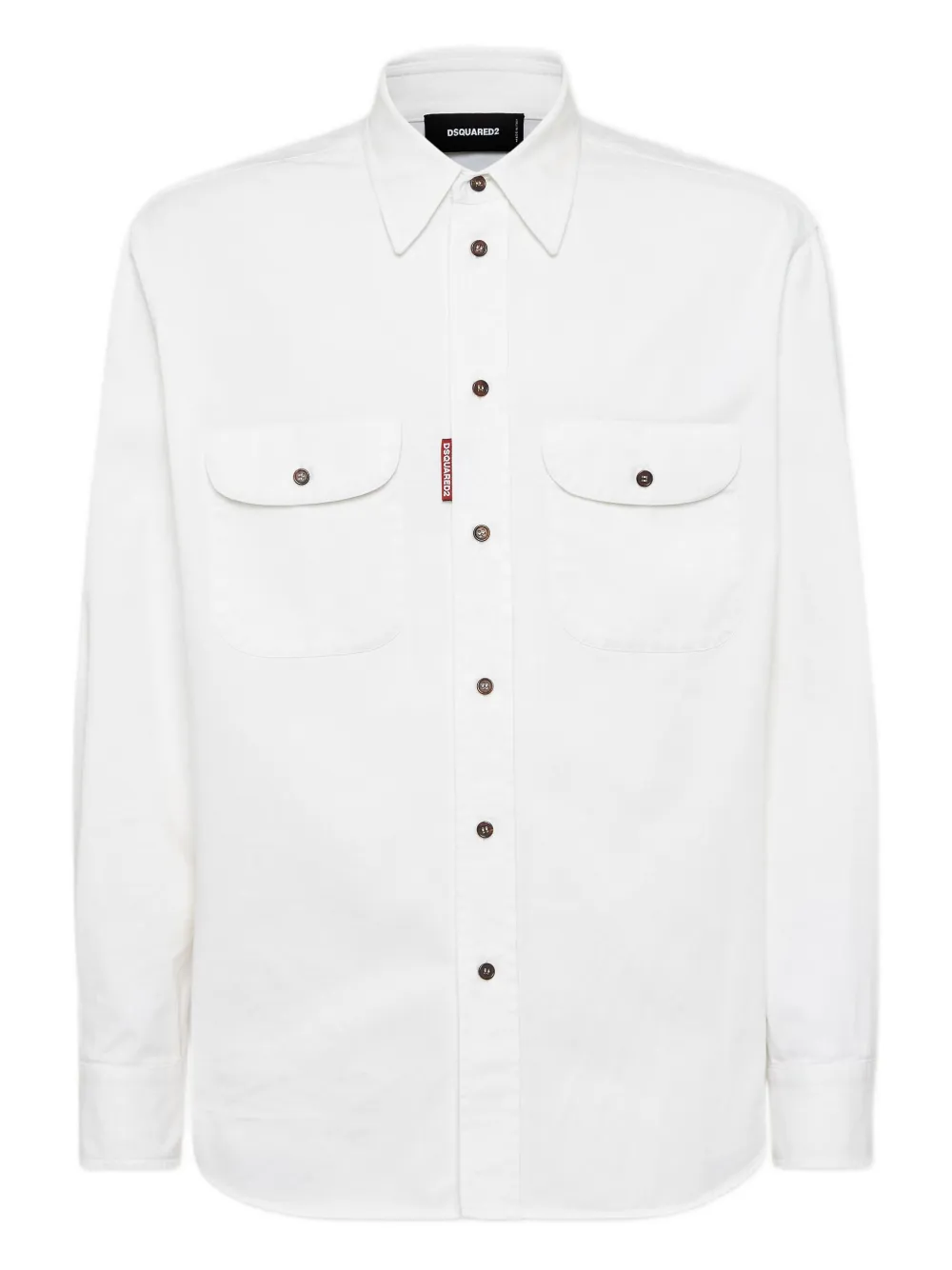 DSQUARED2 Overhemd met Canadian-print Wit