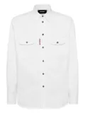 DSQUARED2 Canadian-print shirt - White