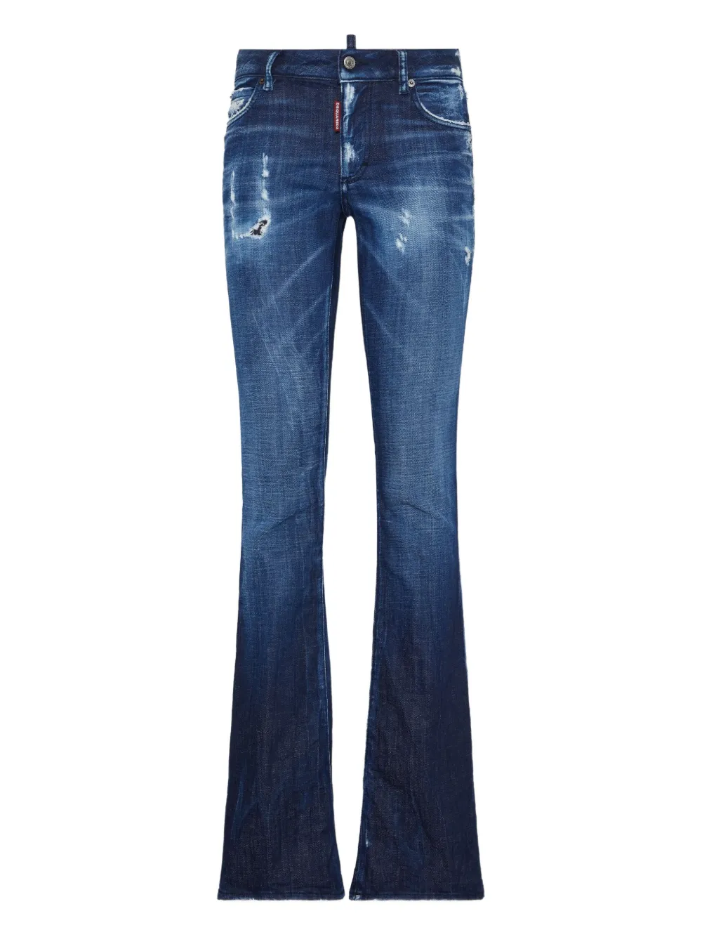 DSQUARED2 Gerafelde flared jeans Blauw