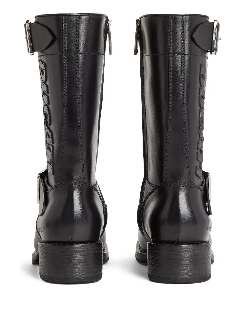 DSQUARED2 x Ducati leren bikerlaarzen Zwart