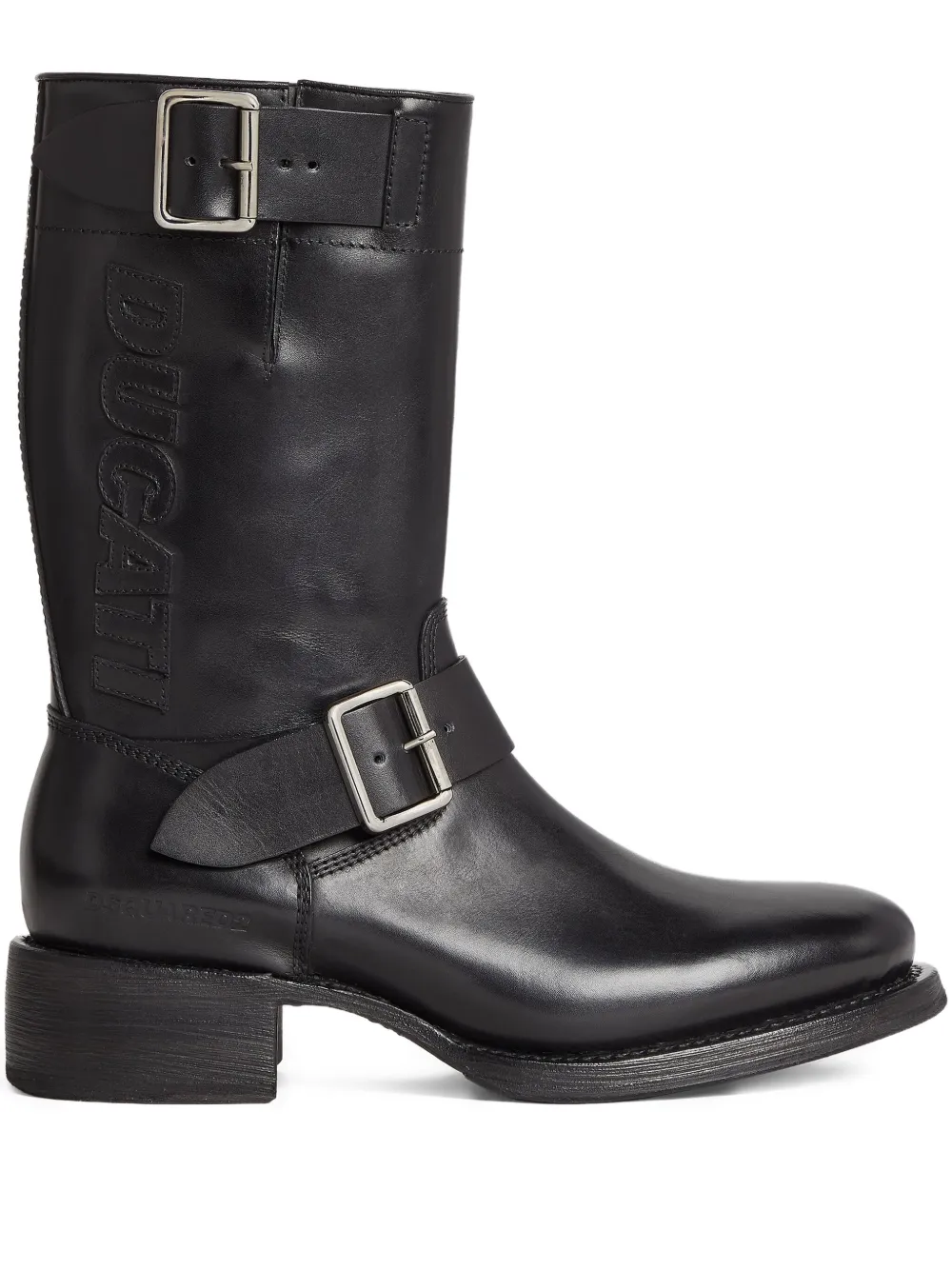DSQUARED2 x Ducati leren bikerlaarzen Zwart